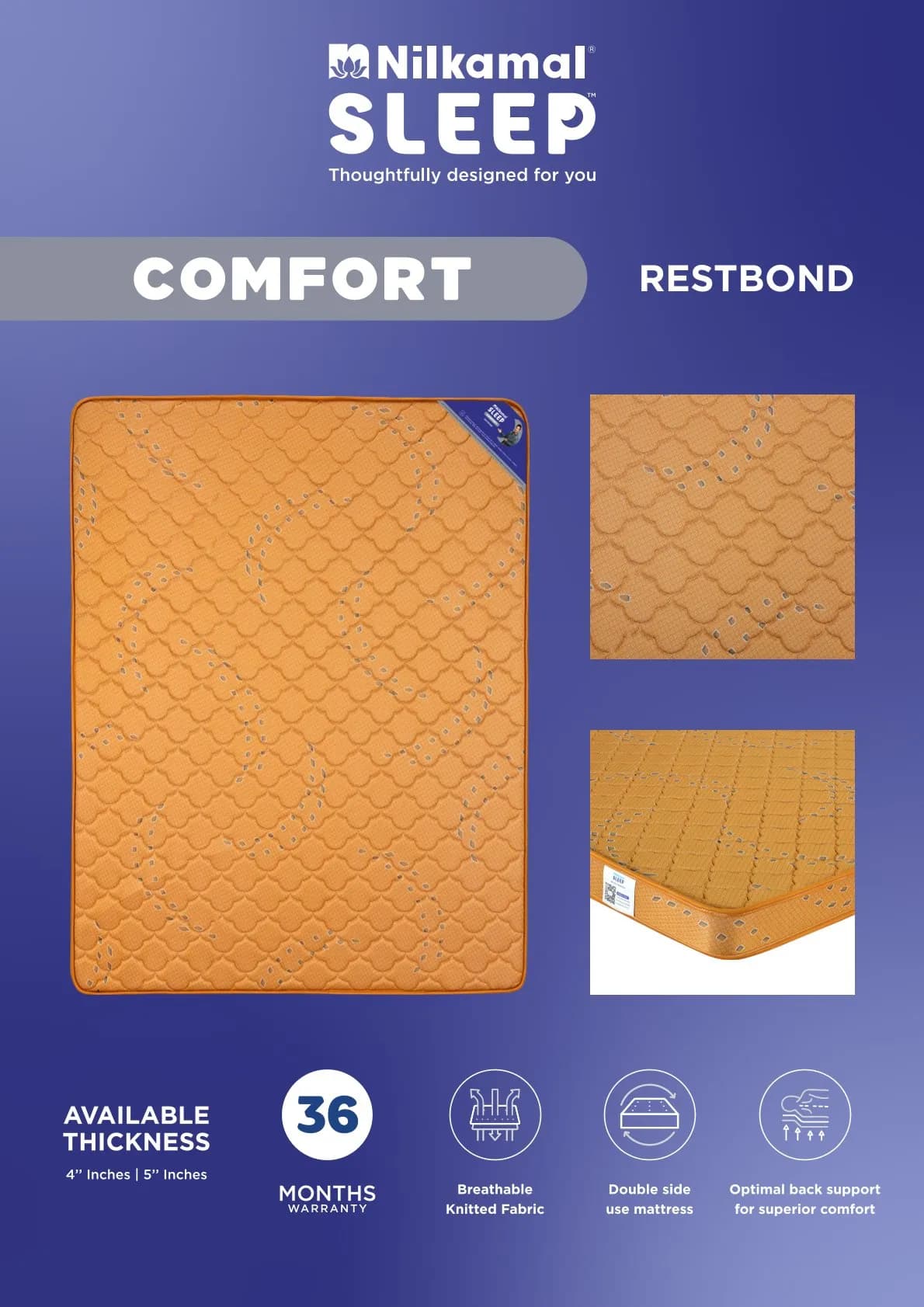 Nilkamal Sleep Mattress for Cot – Ultimate Comfort