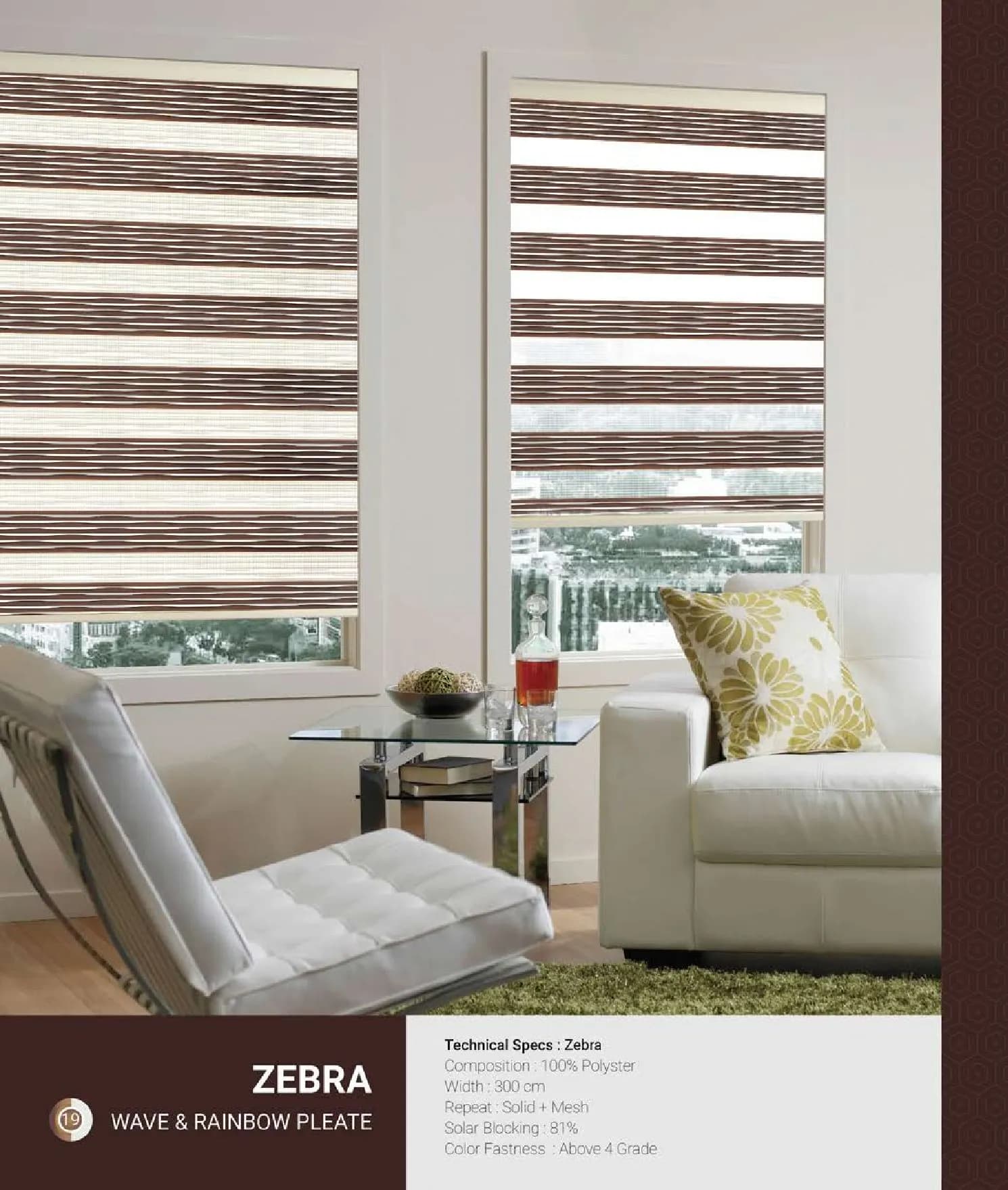 Johnson Zebra Window Blinds – WAVE & RAINBOW PLEATE