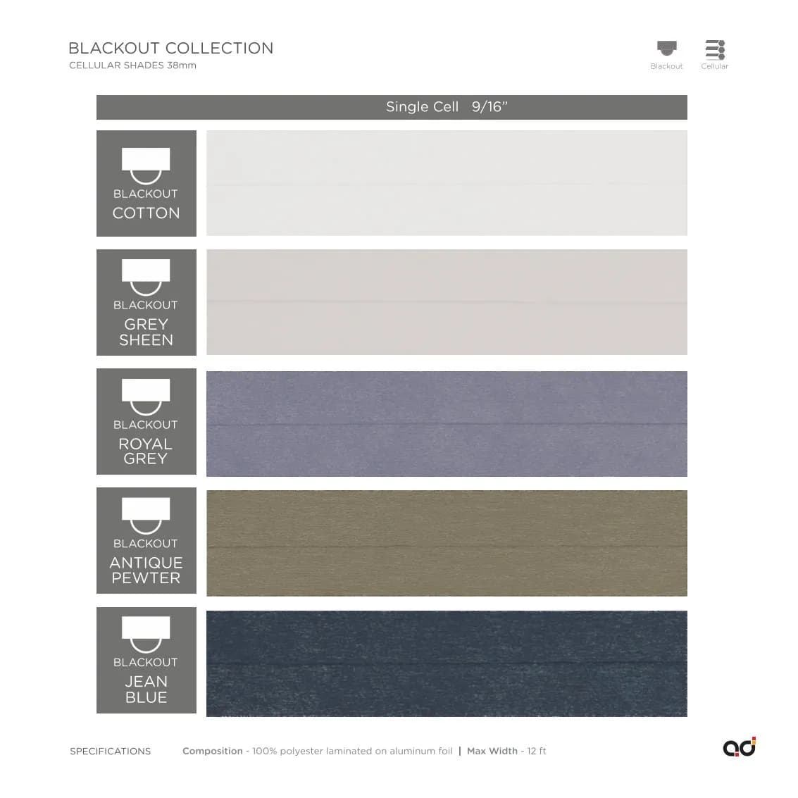AD Cellular Collection – Stylish & Functional Designs Blackout Collection