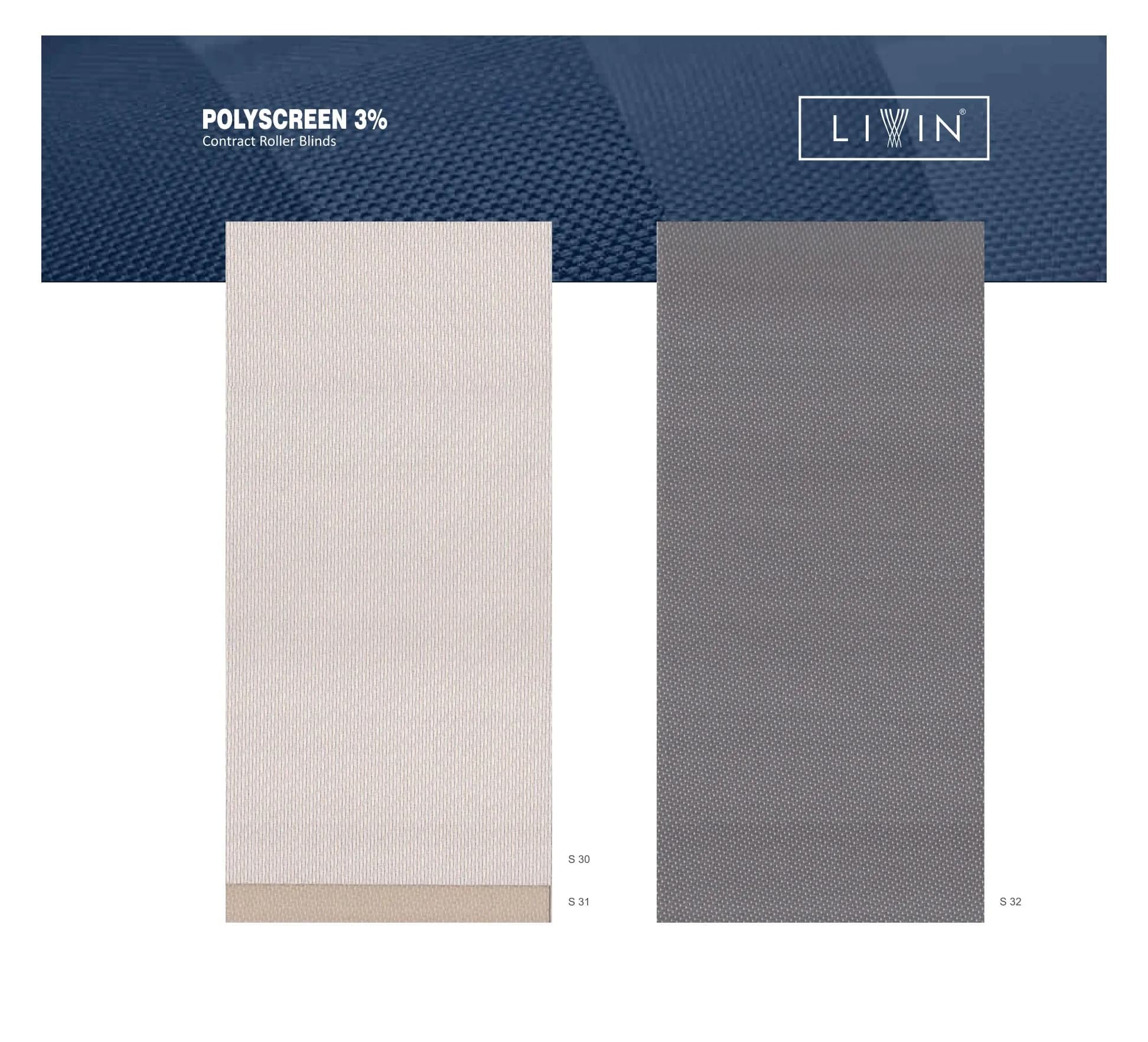 Livin Roller Blinds – Stylish & Light-Filtering S-30 TO 32-Shades