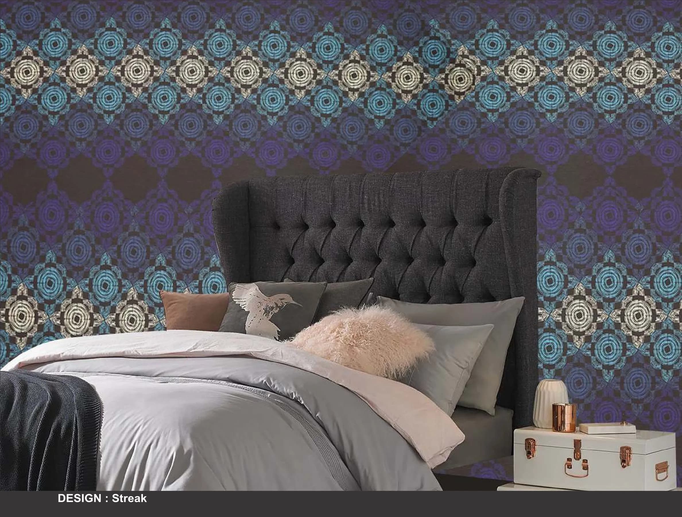 Kazage Streak Printed Blinds & Wallpapers Design