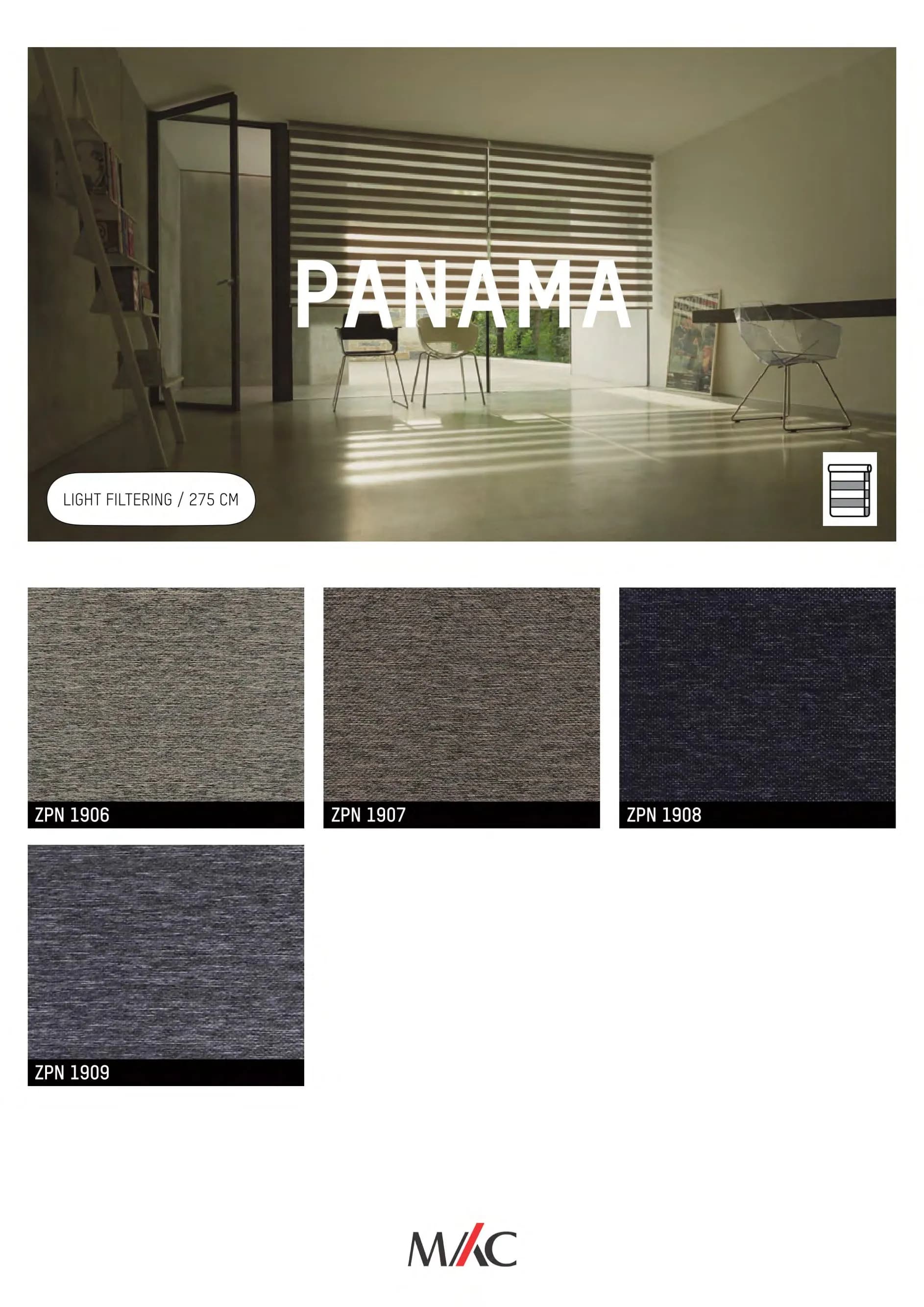 Mac Zebrano Blinds PANAMA – Elegant Light Control