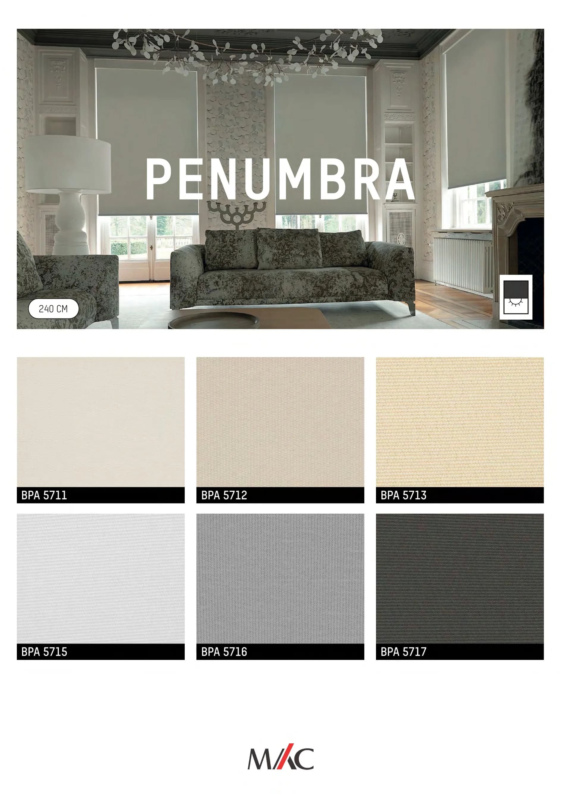 Mac Blackout Blinds PENUMBRA – Full Light Control