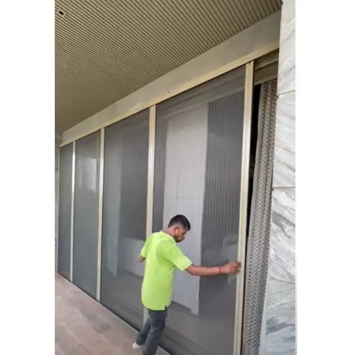 Barrier Free Mesh Door