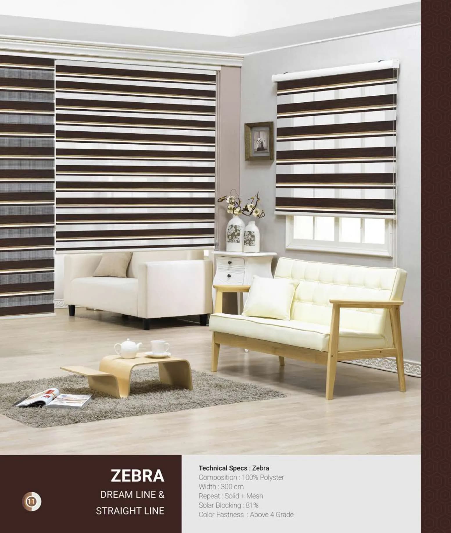 Dream Line Johnson Zebra Blind