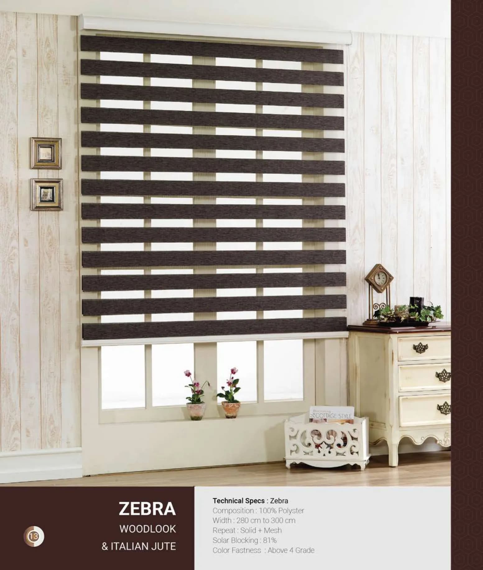 Woodlook Johnson Zebra Blind