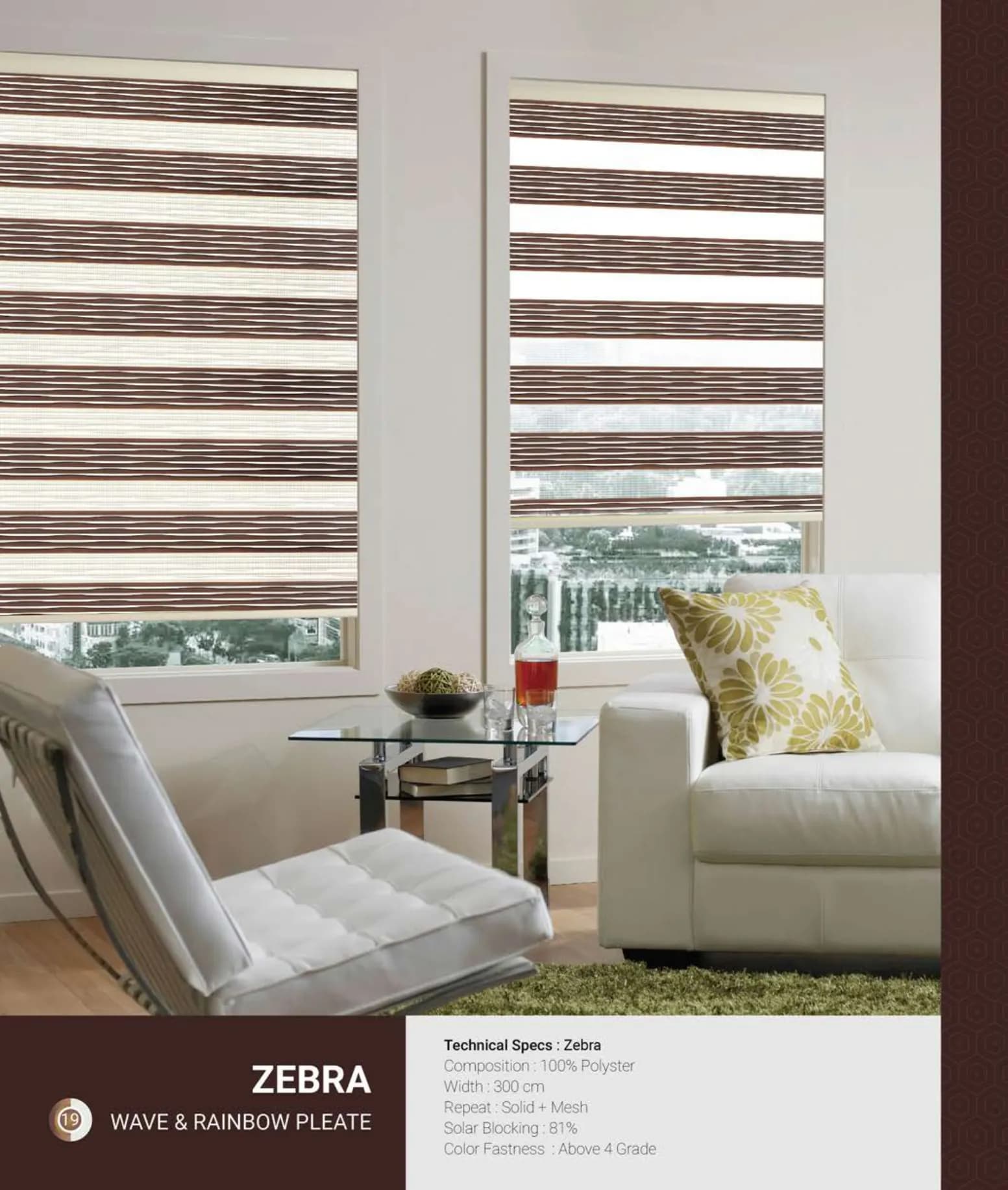 Wave Johnson Zebra Blind