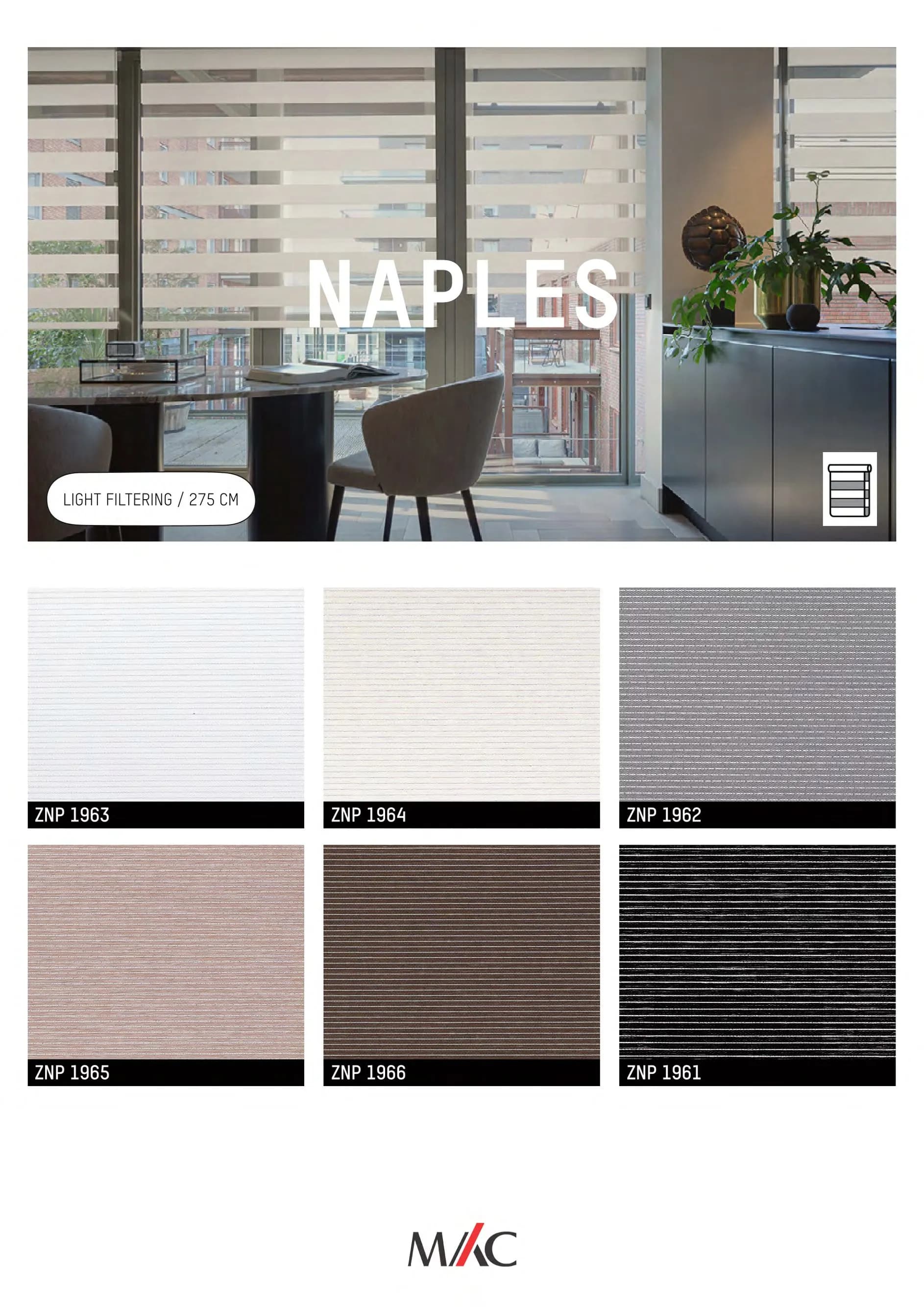 Mac Zebrano Blinds NAPLES – Elegant Light Control