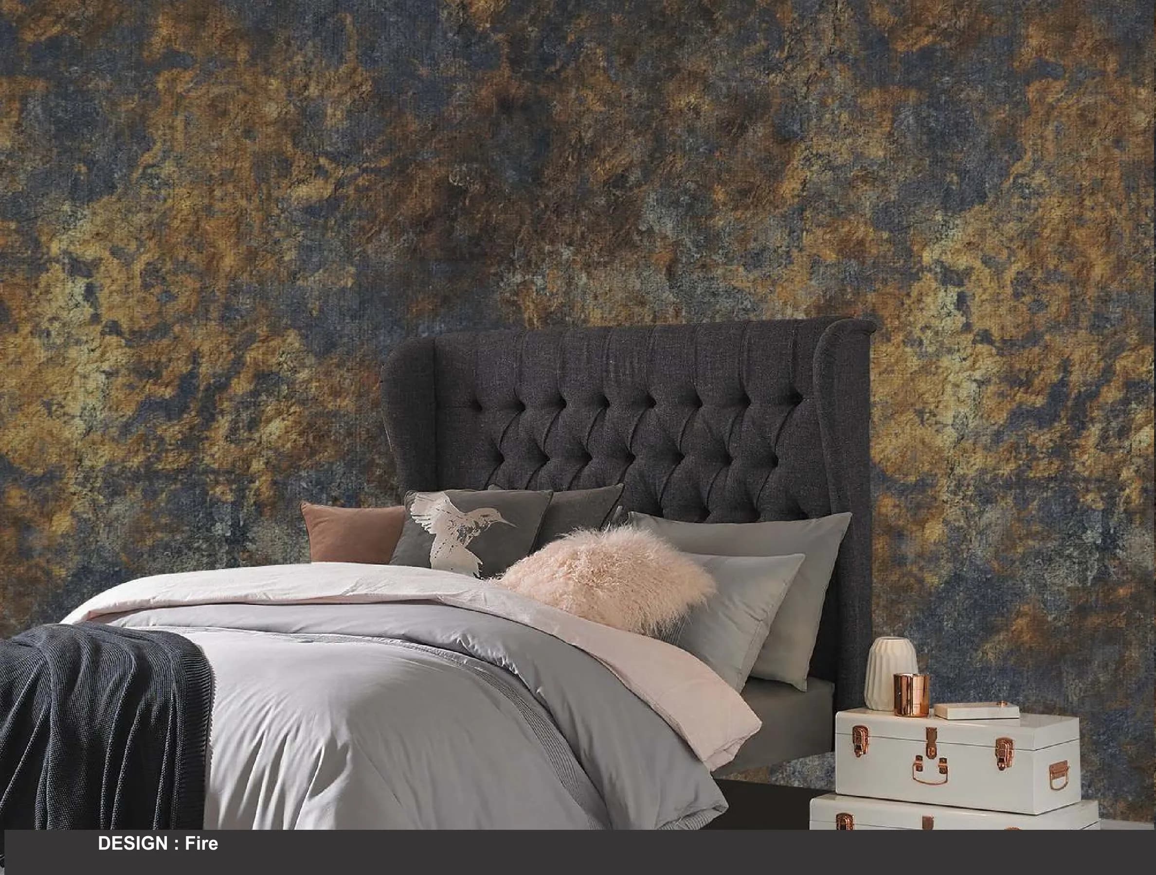 Kazage Fire Printed Blinds & Wallpapers Design