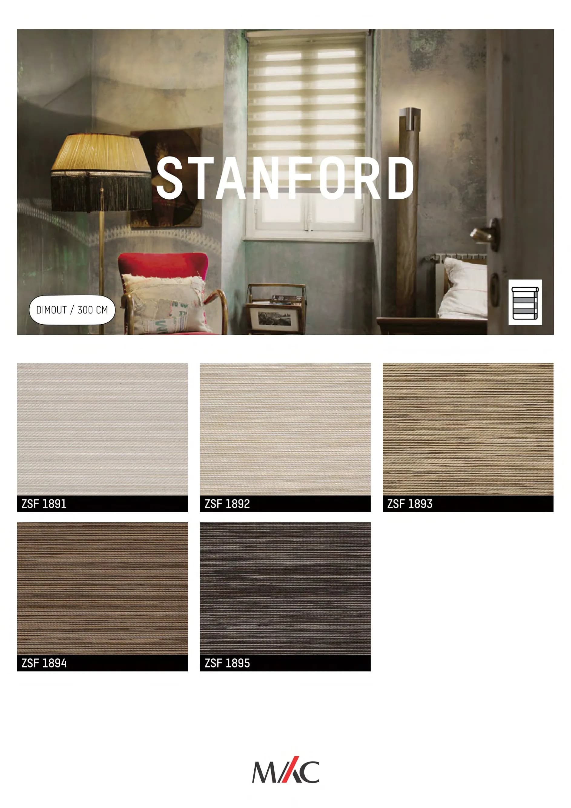 Mac Zebrano Blinds STANFORD– Elegant Light Control