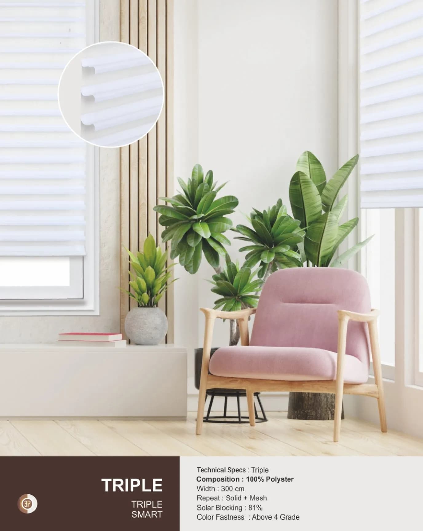 Johnson Zebra Window Blinds – TRIPLE SMART