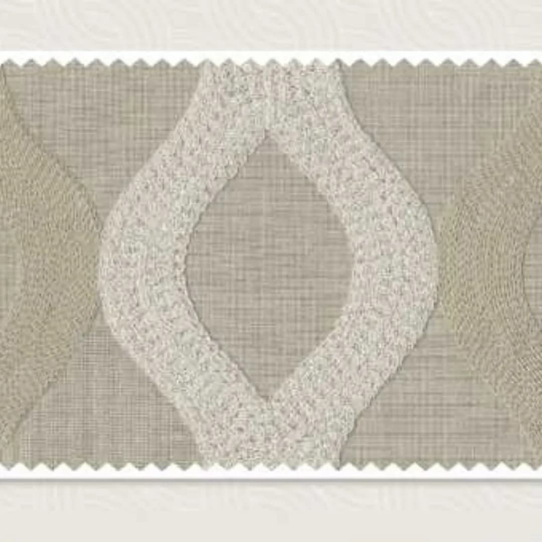 WOKHA BAY0002 Bayana Embroidery Fabric - Elegant Upholstery Choice