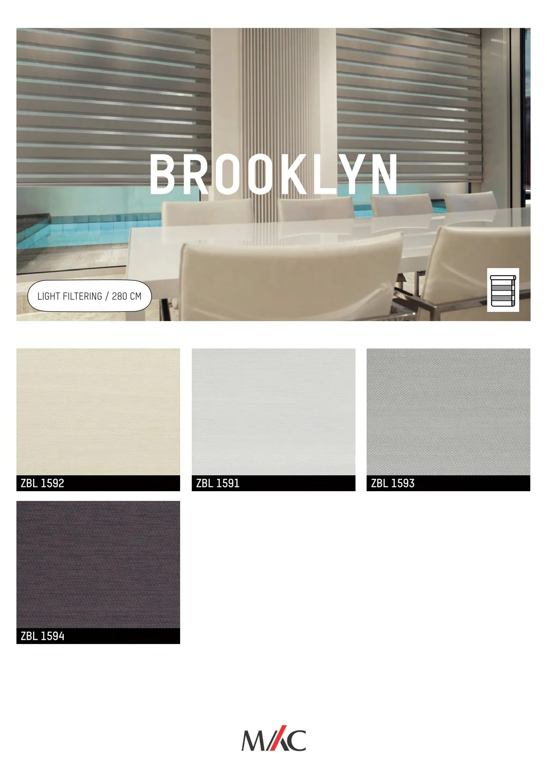 Mac Zebrano Blinds BROOKLYN– Elegant Light Control