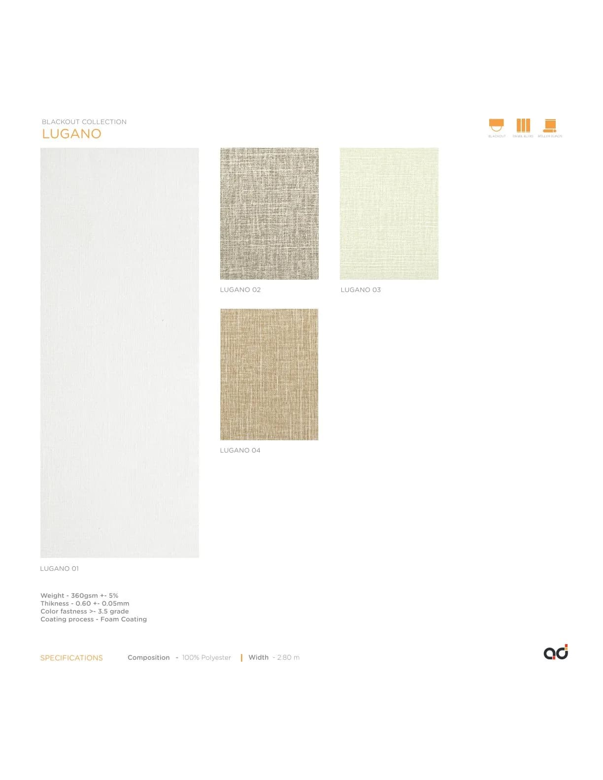 AD Cortina Collection Vol-2 Blackout Curtains LUGANO