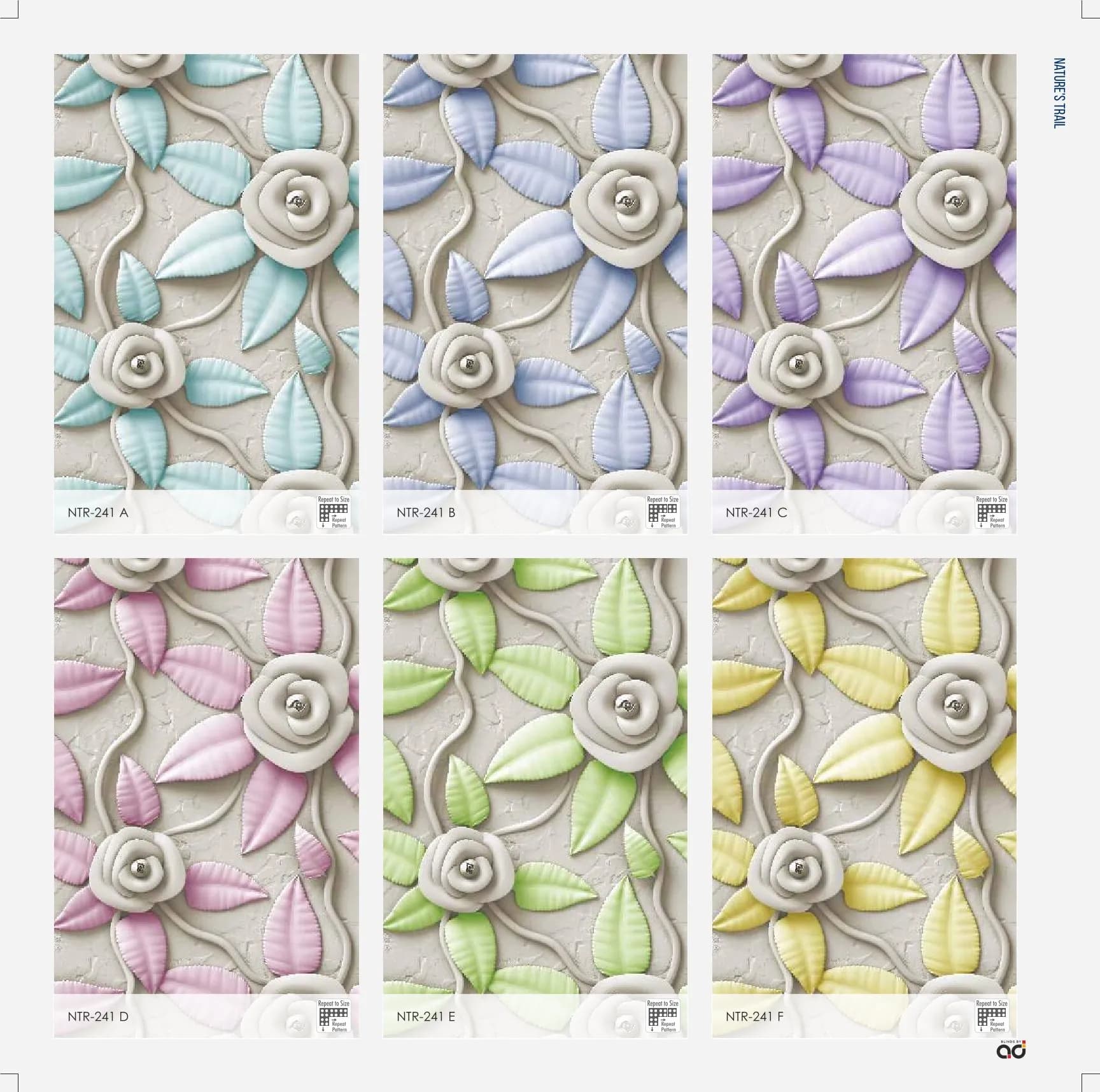 AD Roller Blinds – Nature's Trail Printed Design NTR-241 A