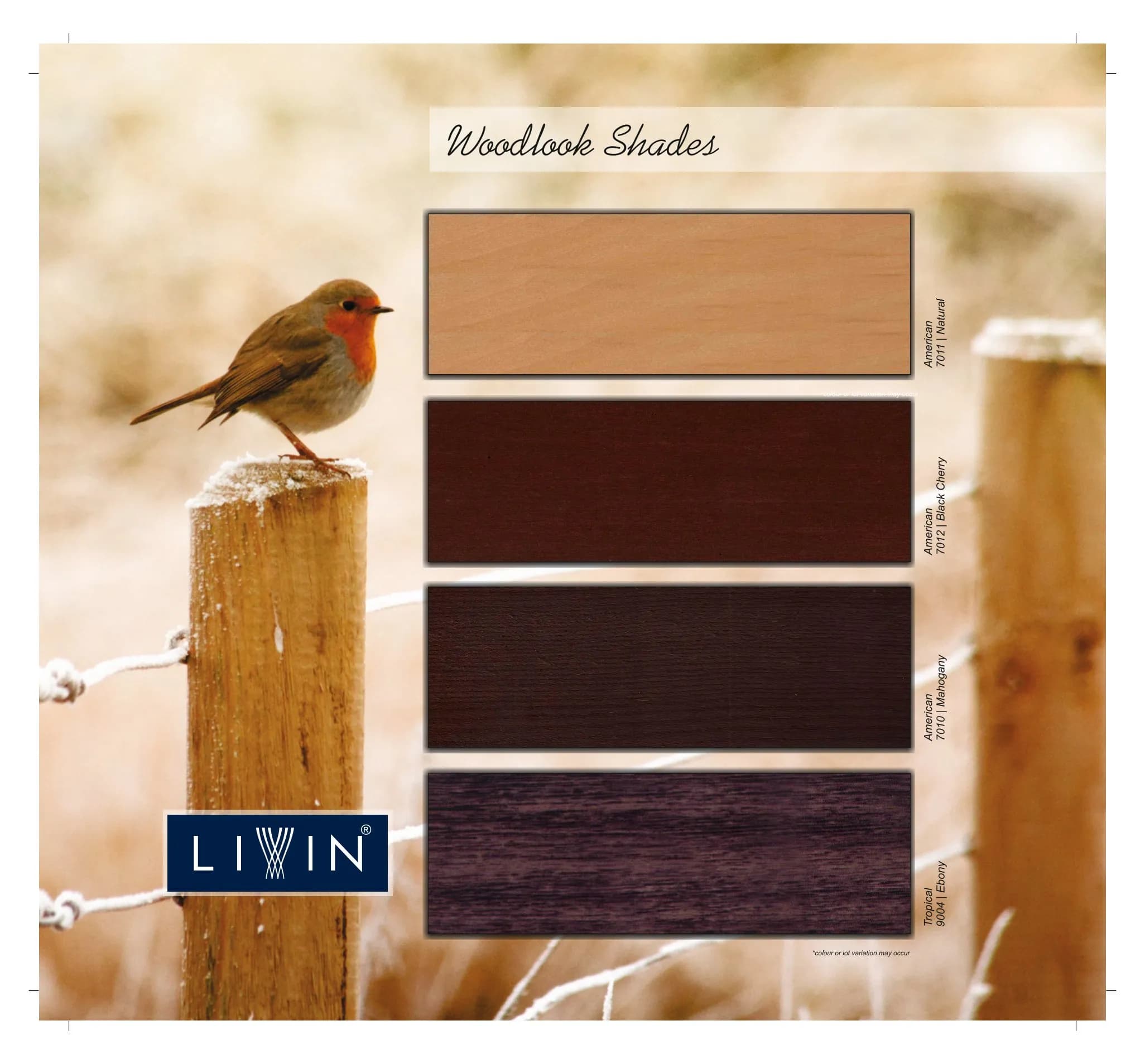Livin Wooden Blinds 9004– 7010 -Elegant & Durable