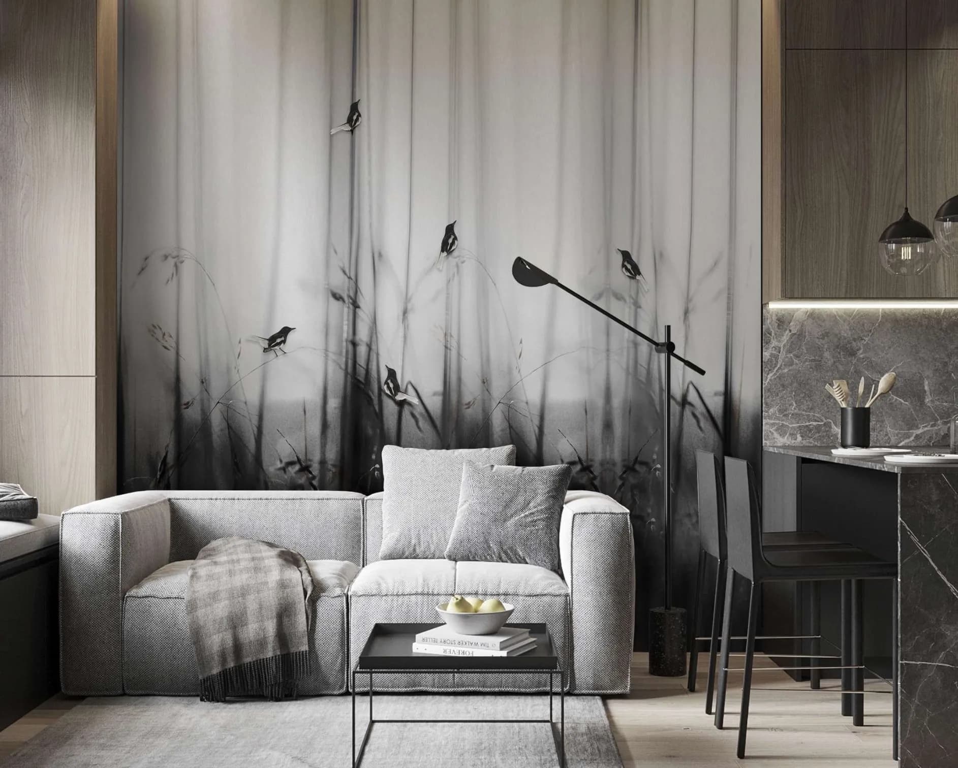 Alkemi Charcoal Customized Wallpaper | Ch23063
