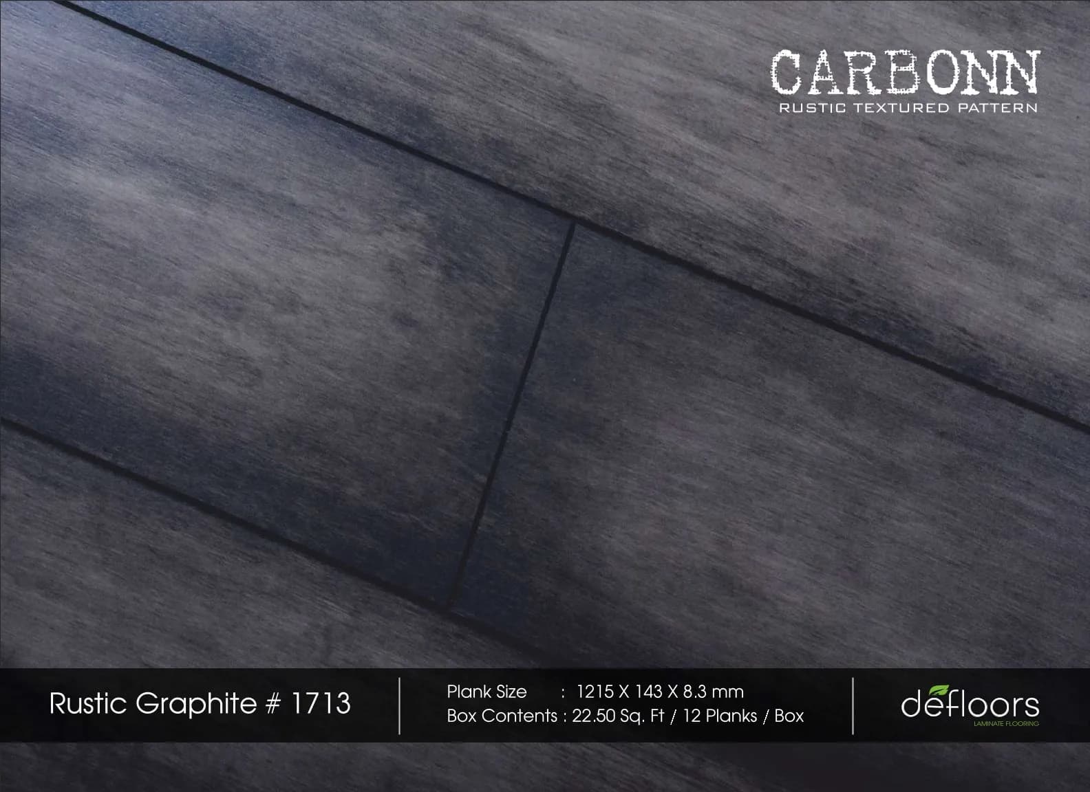 Defloors Carbonn Rustic Graphite #1713 - 8.3MM