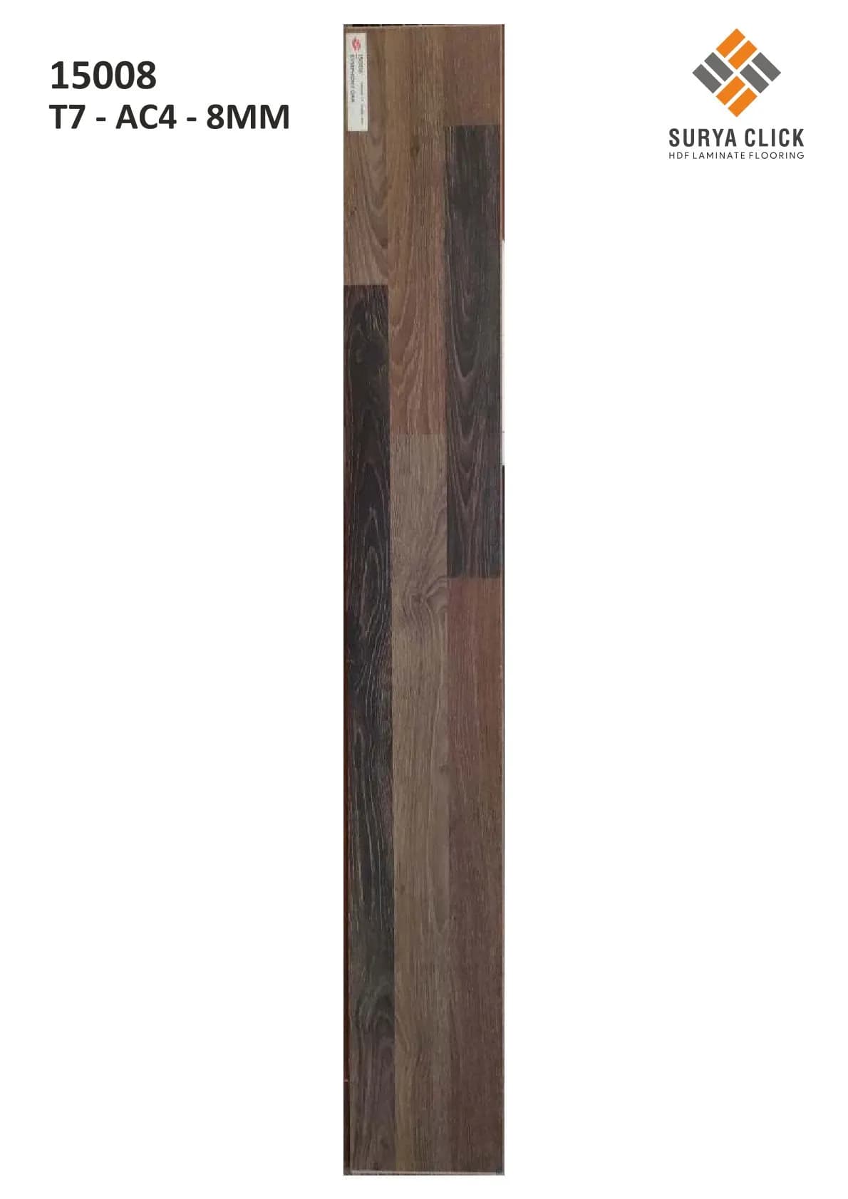 ( 15008 T7 - AC4 - 8MM ) Defloors Surya Planks | Durable Flooring