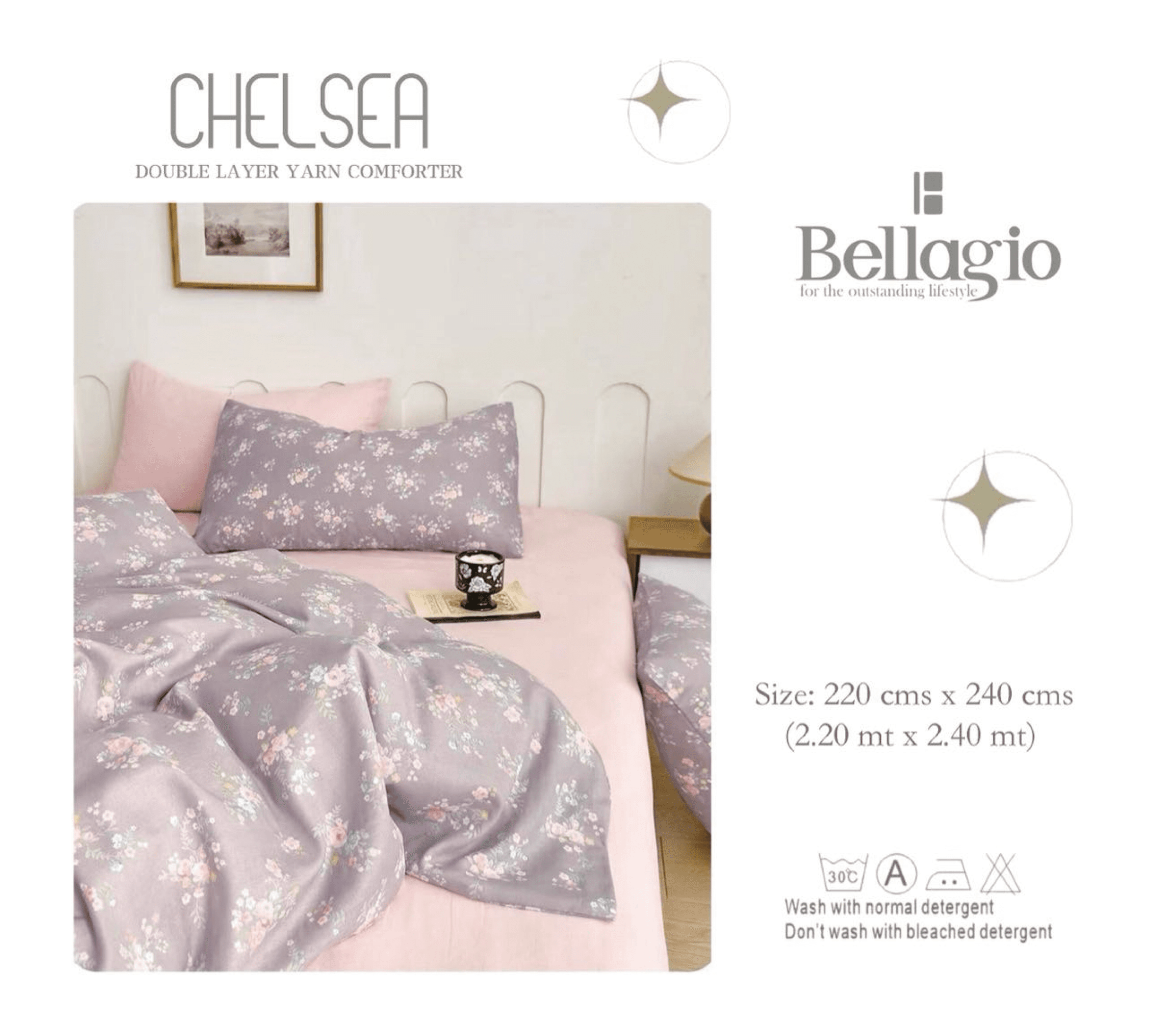 Chelsea Double Layer Yarn Comforter - 5