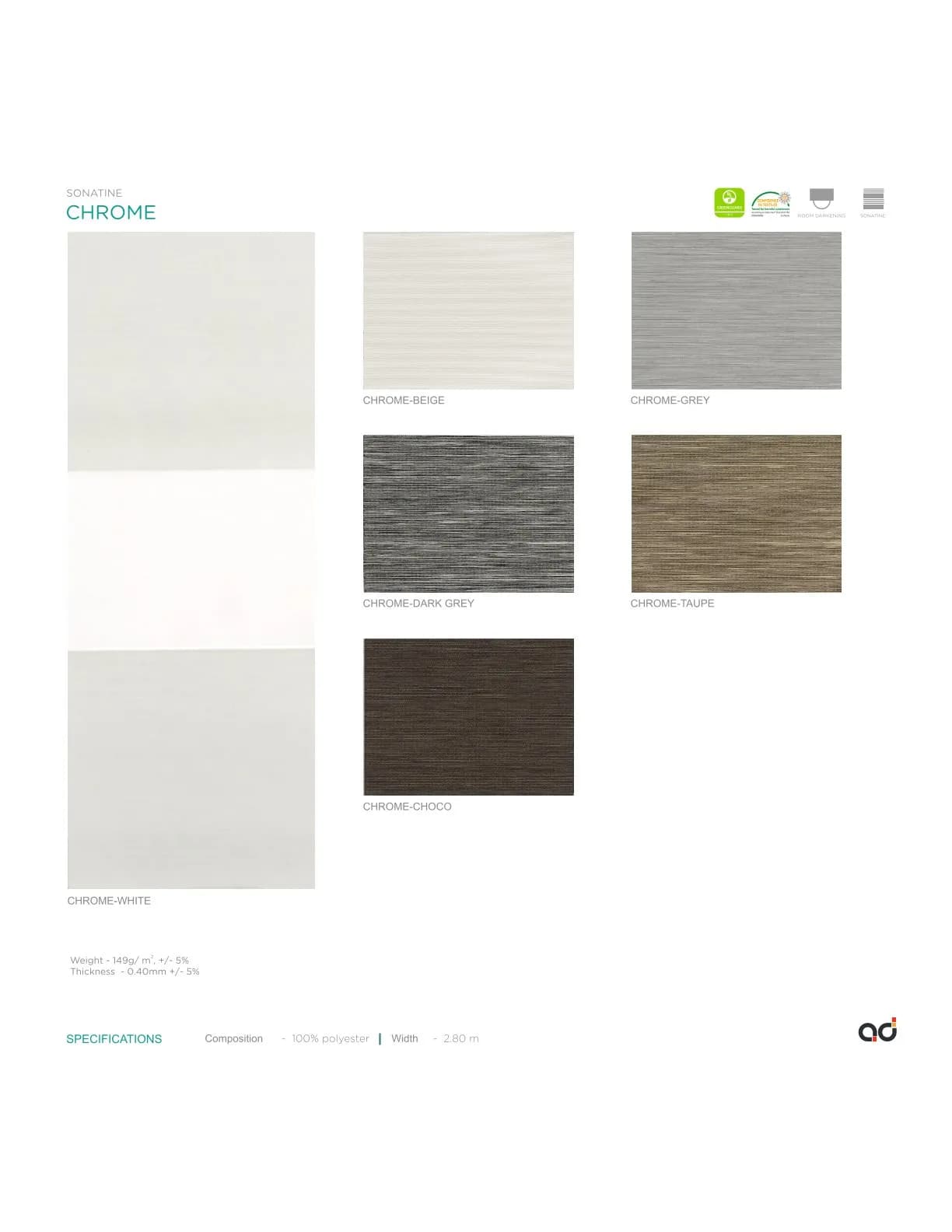 AD Vision Sonatine CHROME Curtains Vol-1