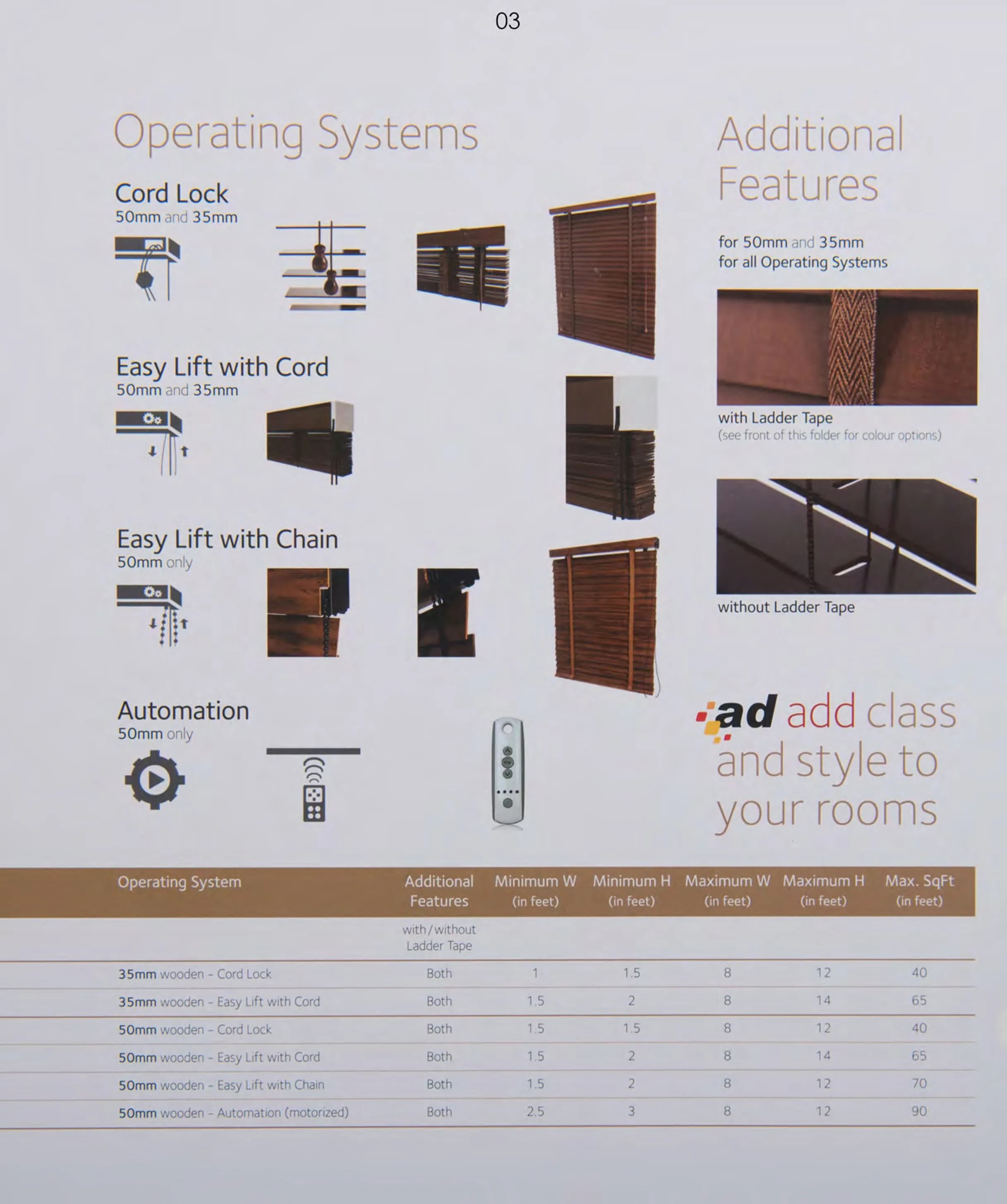 AD Signature Wooden Blinds – Elegant & Durable 03 Operating Systems