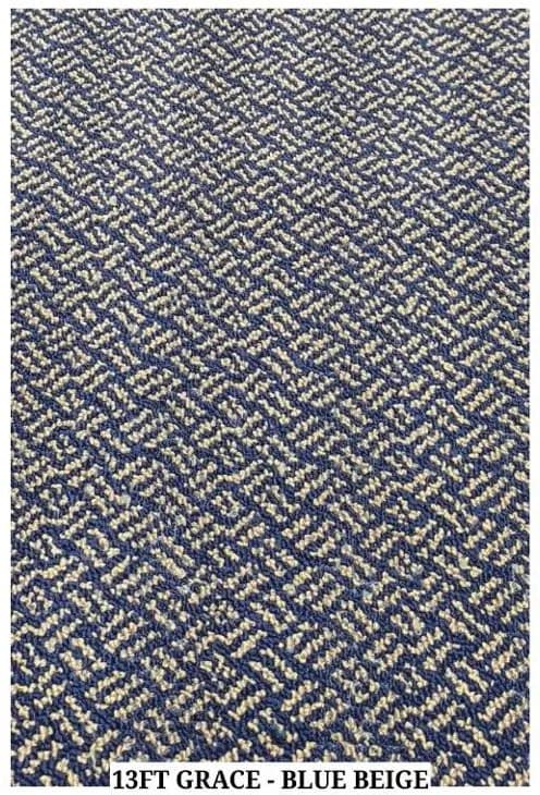 Pro Checkmate N 13ft Grace Carpet Tile - Blue Beige