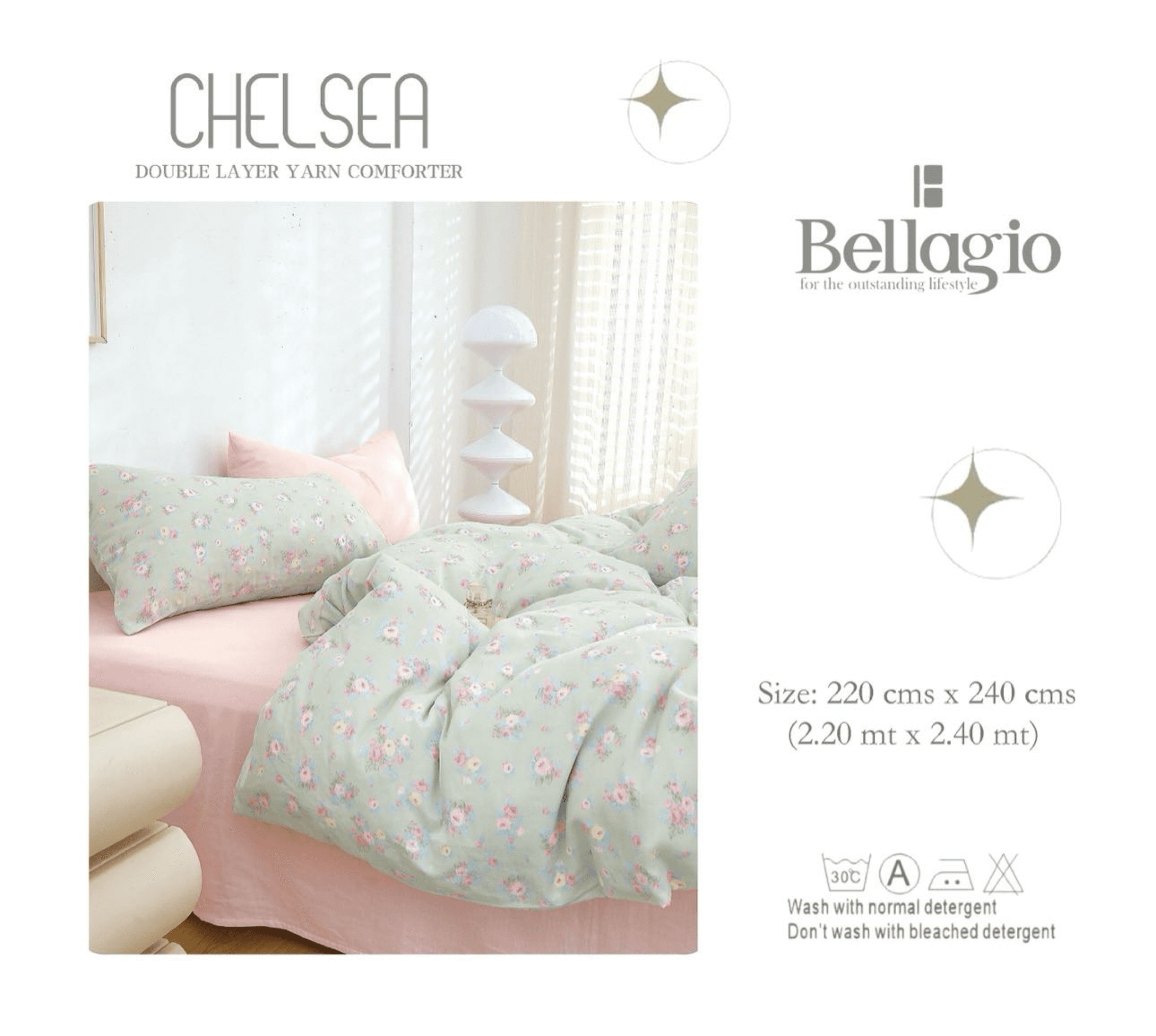 Chelsea Double Layer Yarn Comforter - 6