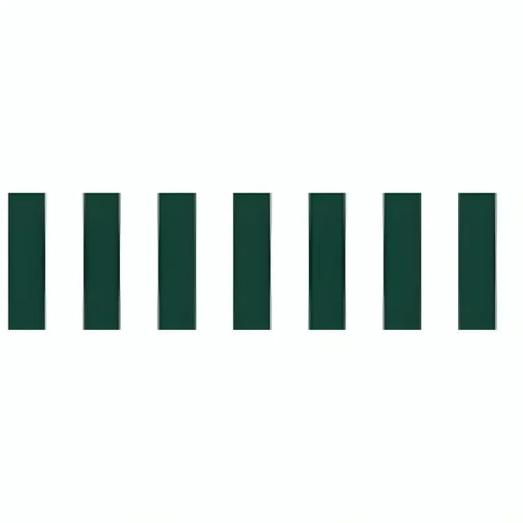 519 Green White PVC Awning - Stylish Outdoor Shade Solution