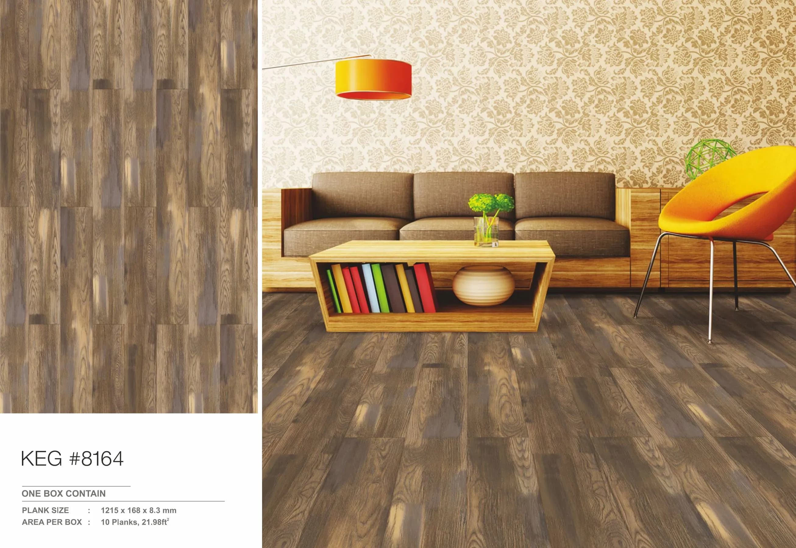 Defloors Rustico KEG #8164 | 8.3MM Durable Flooring