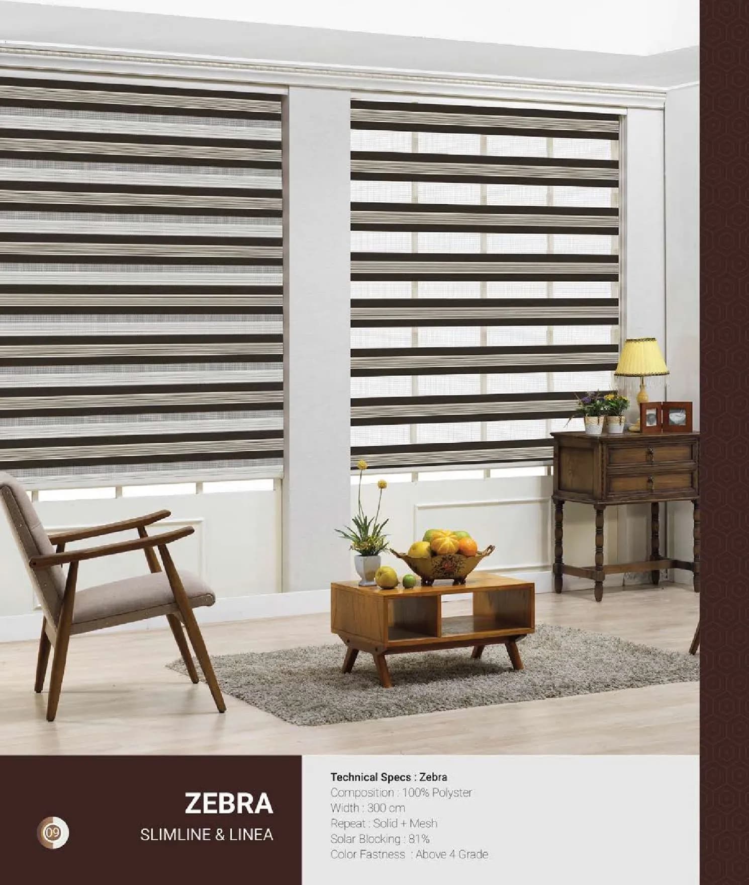 Johnson Zebra Window Blinds – Slimline & Linea