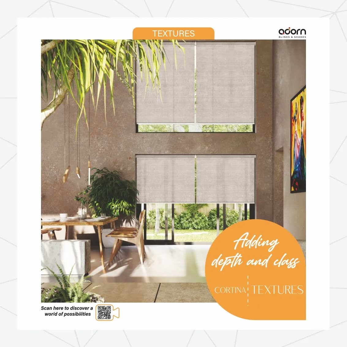 AD Cortina Collection Vol-3 Textures Roller Blinds