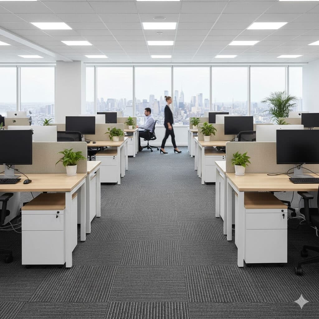 BR 632-D Grey Ultra Carpet Tiles – Durable Flooring