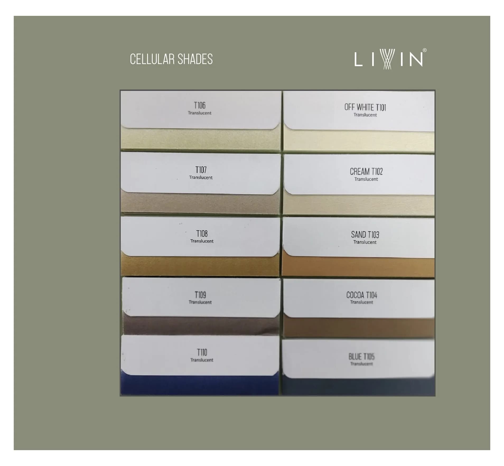 Livin Cellular Blinds – Translucent Light Filtering