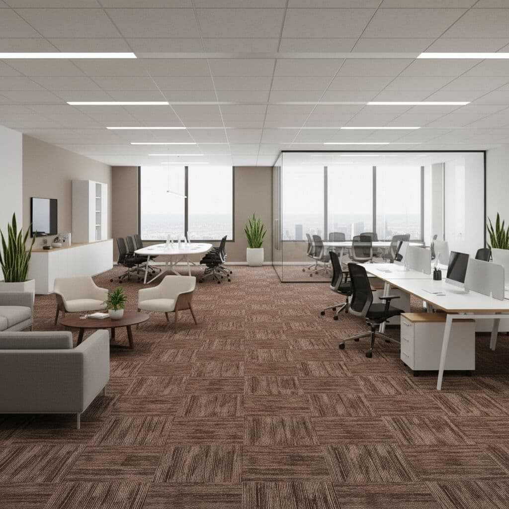 1523 Brown Rock Carpet Tiles for Stylish Flooring