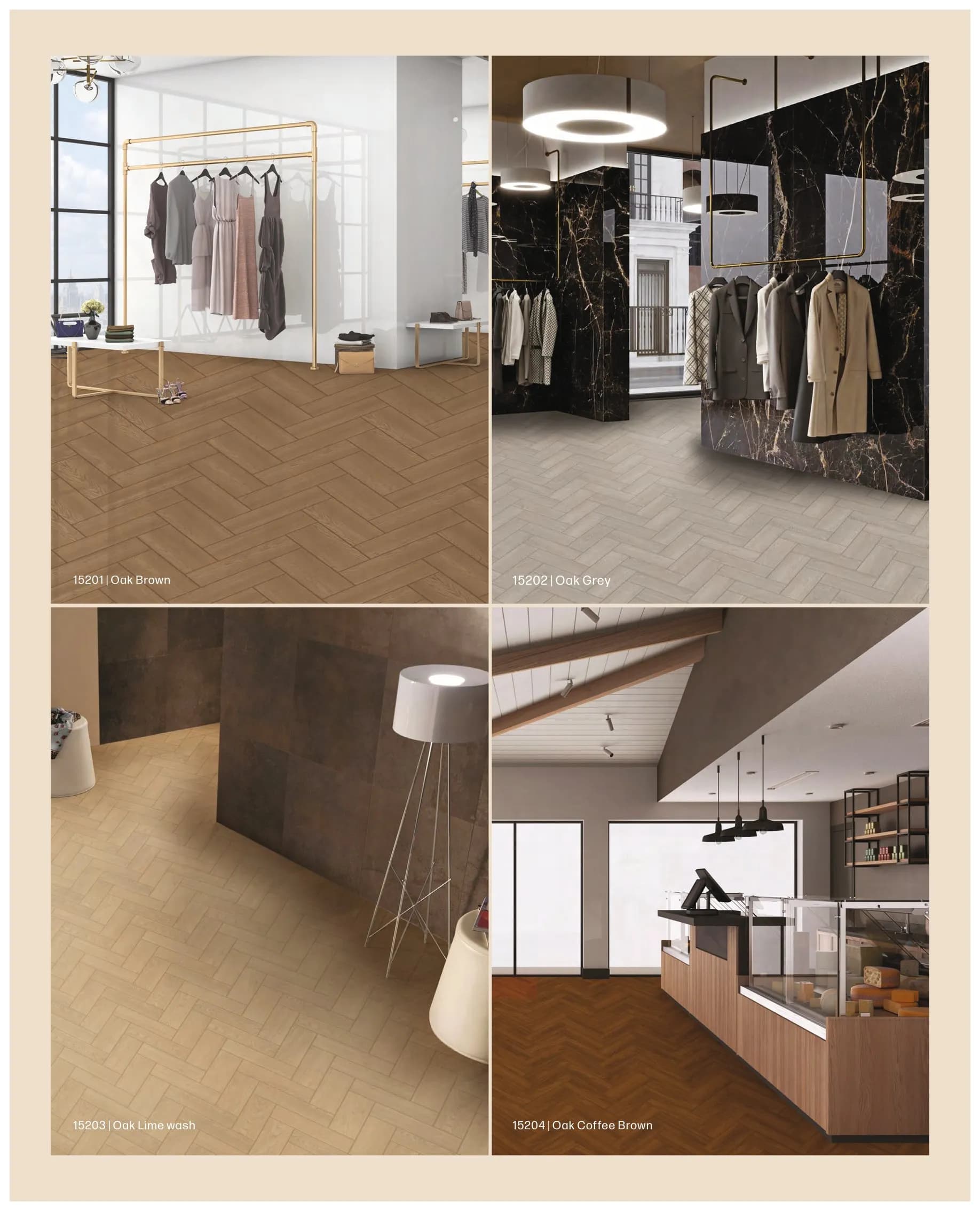 Defloors Surya Herringbone Oak grey 15202 12MM