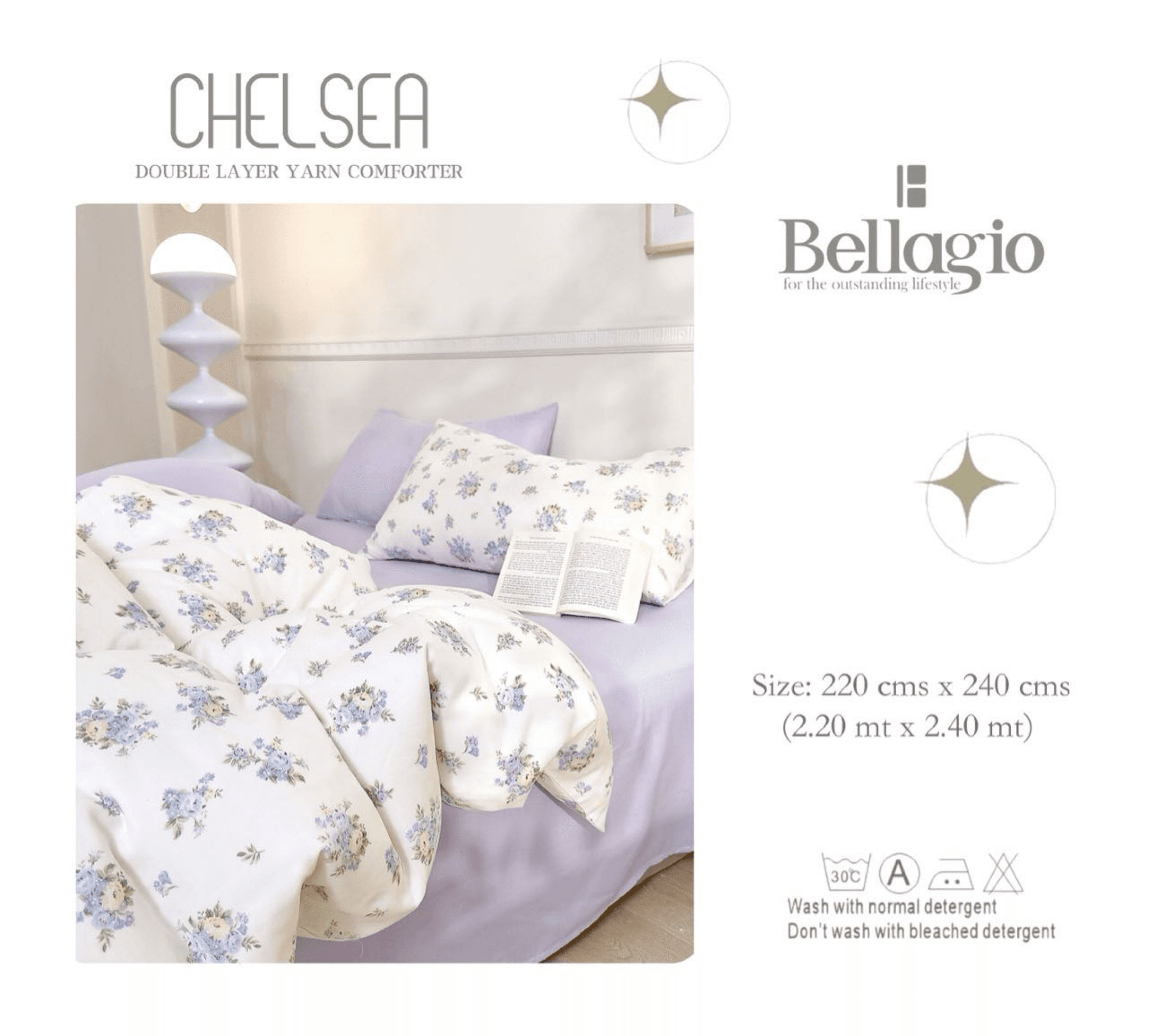 Chelsea Double Layer Yarn Comforter - 8