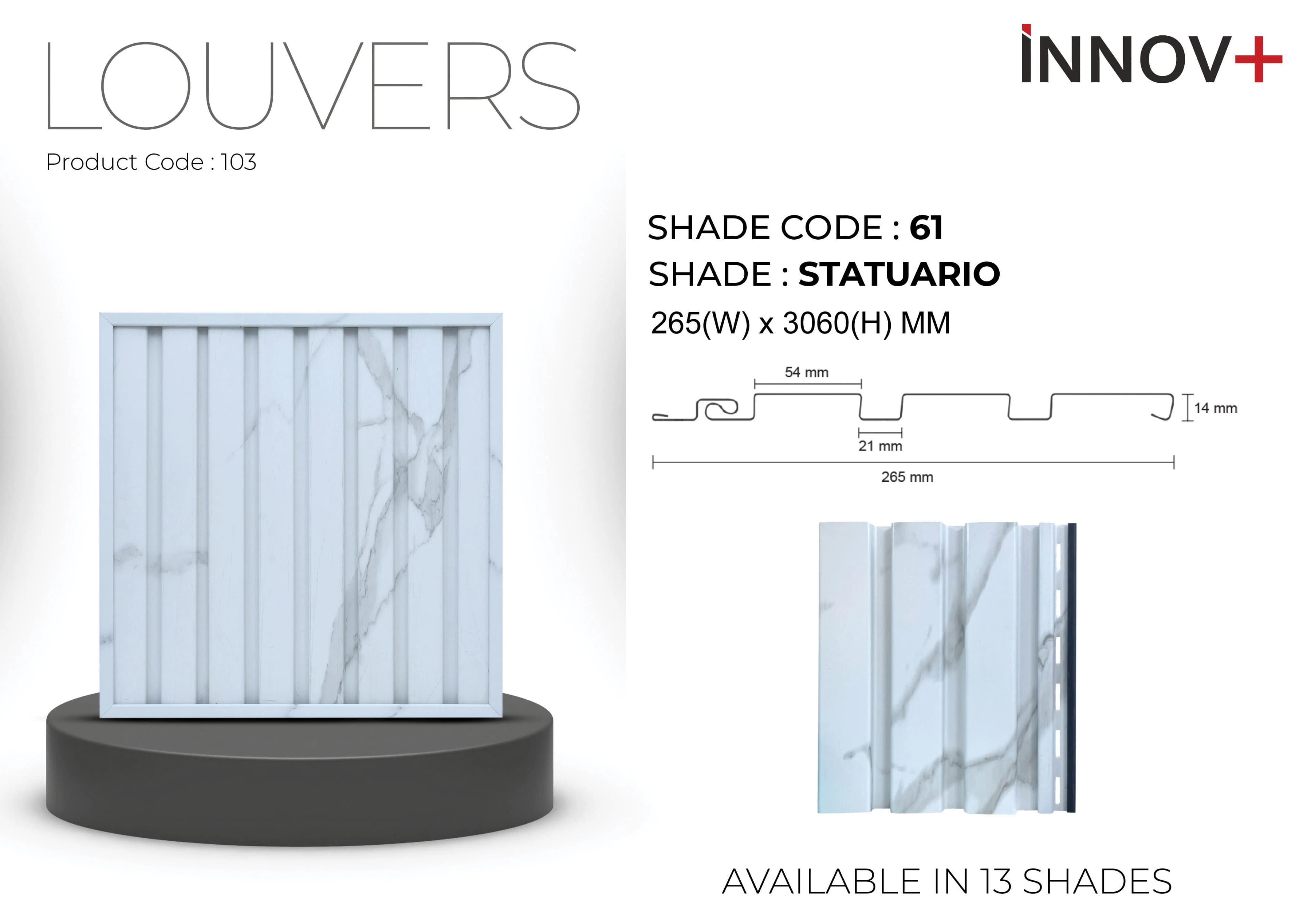 Pare INNOV+ Louvers Ceiling Panel – 61- STATURIO