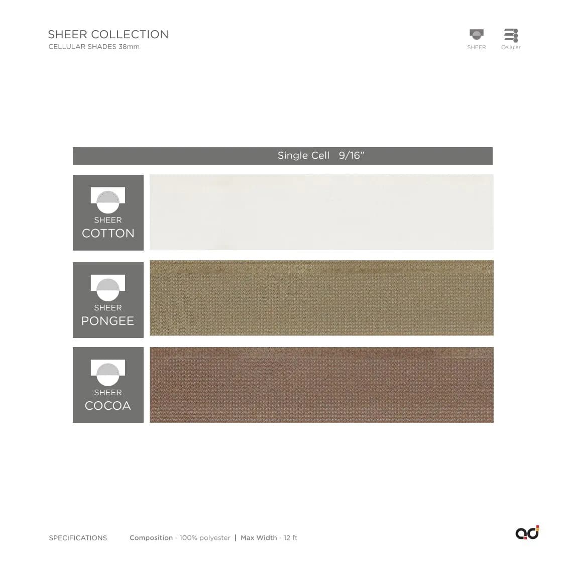 AD Cellular Collection – Stylish & Functional Designs Cellular shades