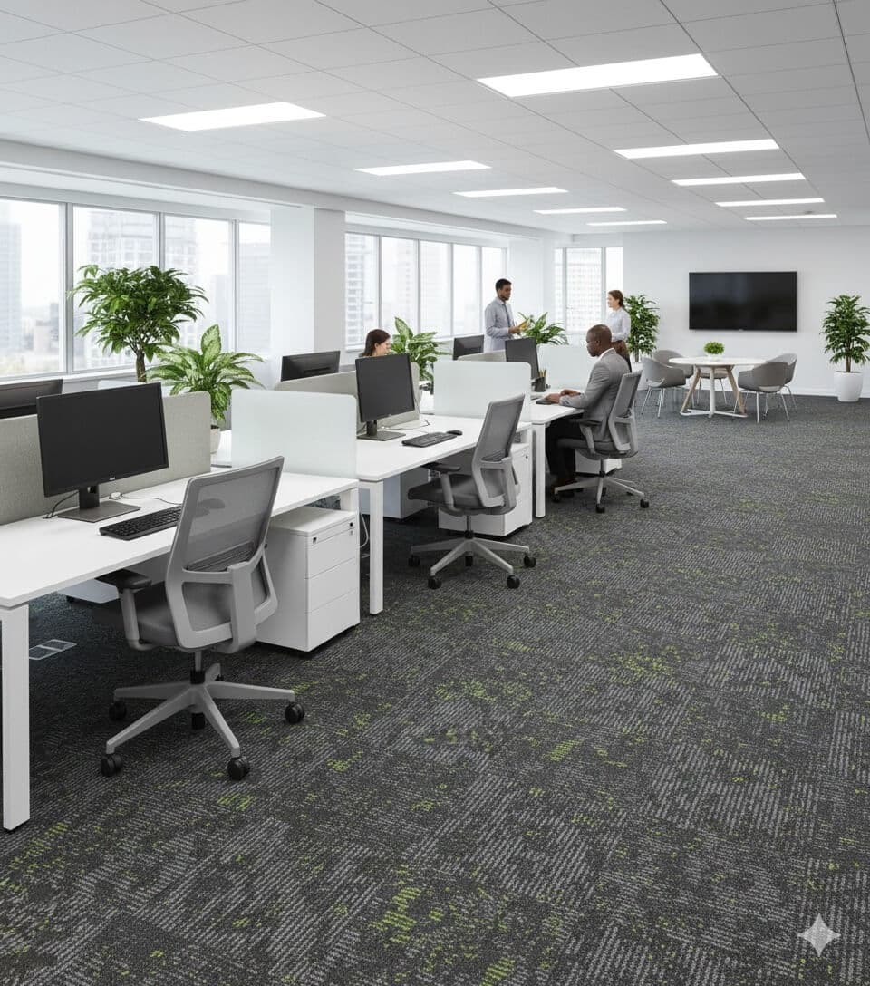 676 Green Signature Carpet Tiles | Premium Flooring
