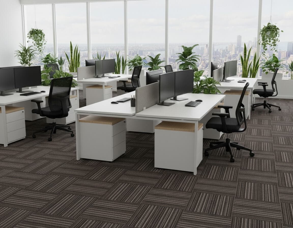 654 Coffee Panipat Handloom Carpet Tiles