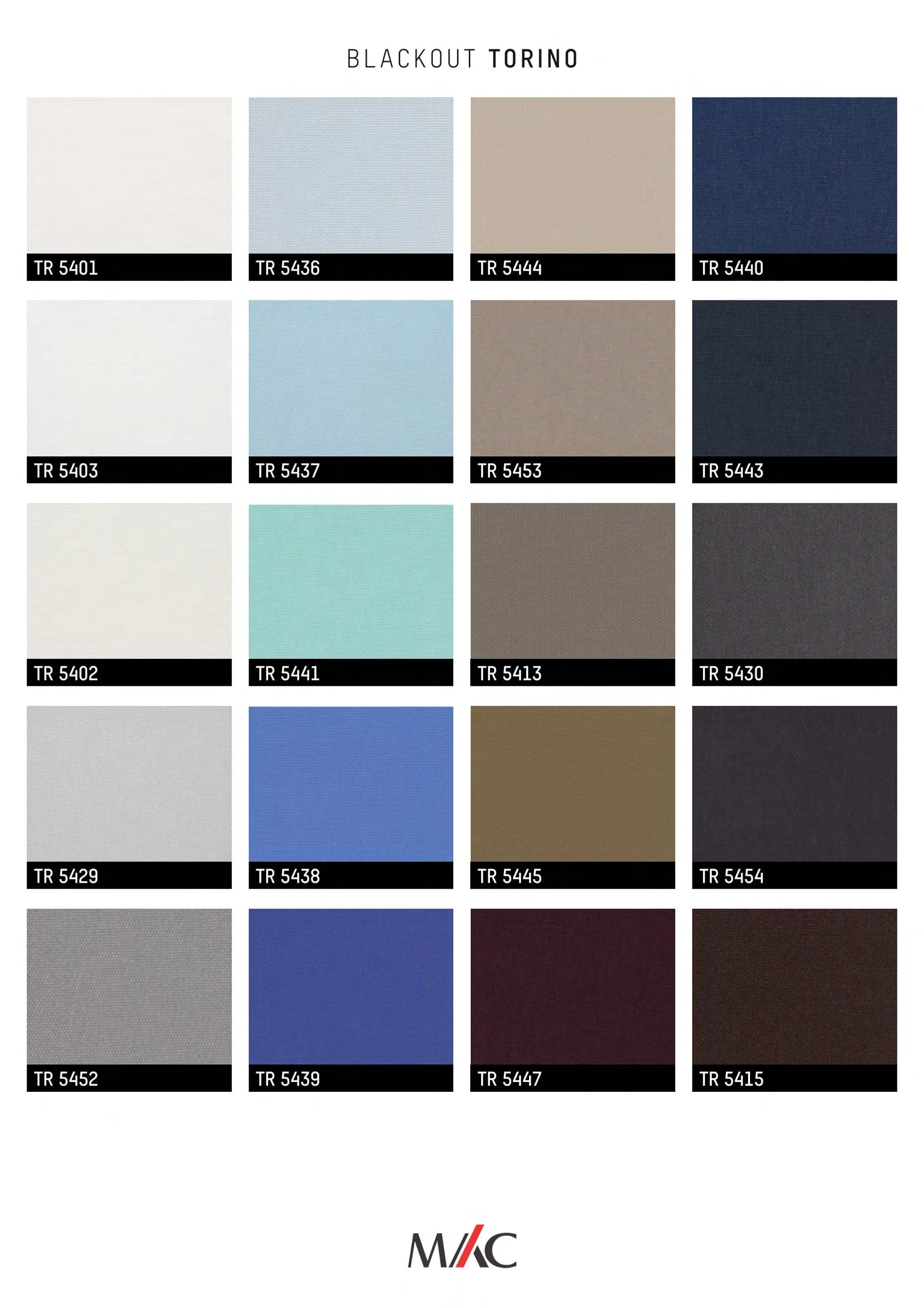 Mac Blackout Blinds TORINO – Full Light Control