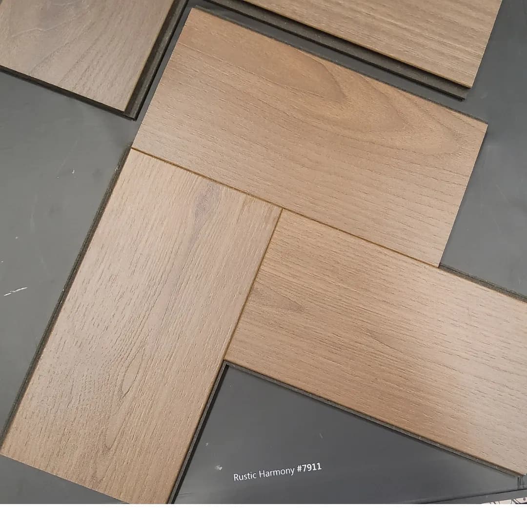 Forest Nocturne Herringbone Wooden Flooring #7907