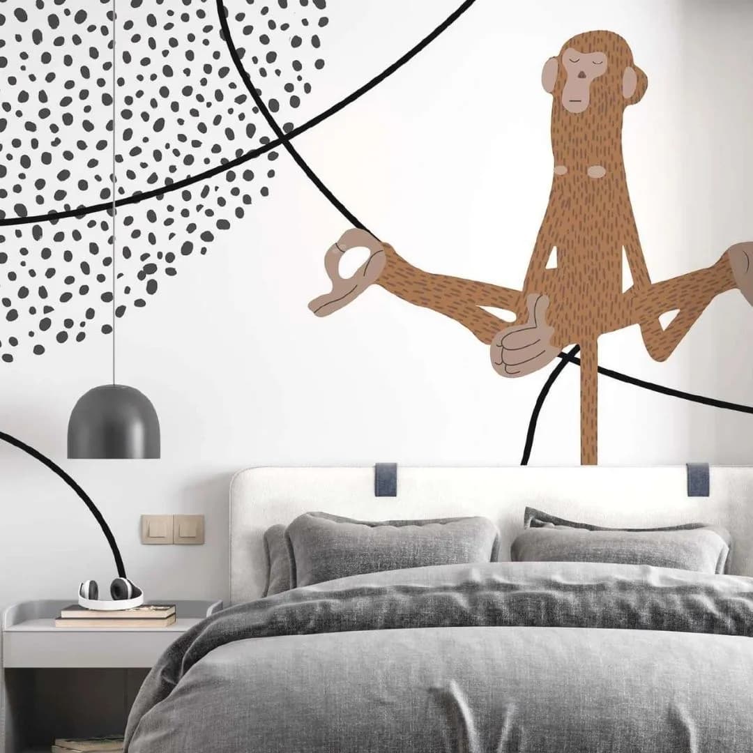 Kids Wallpaper Collection | Playful Monkey