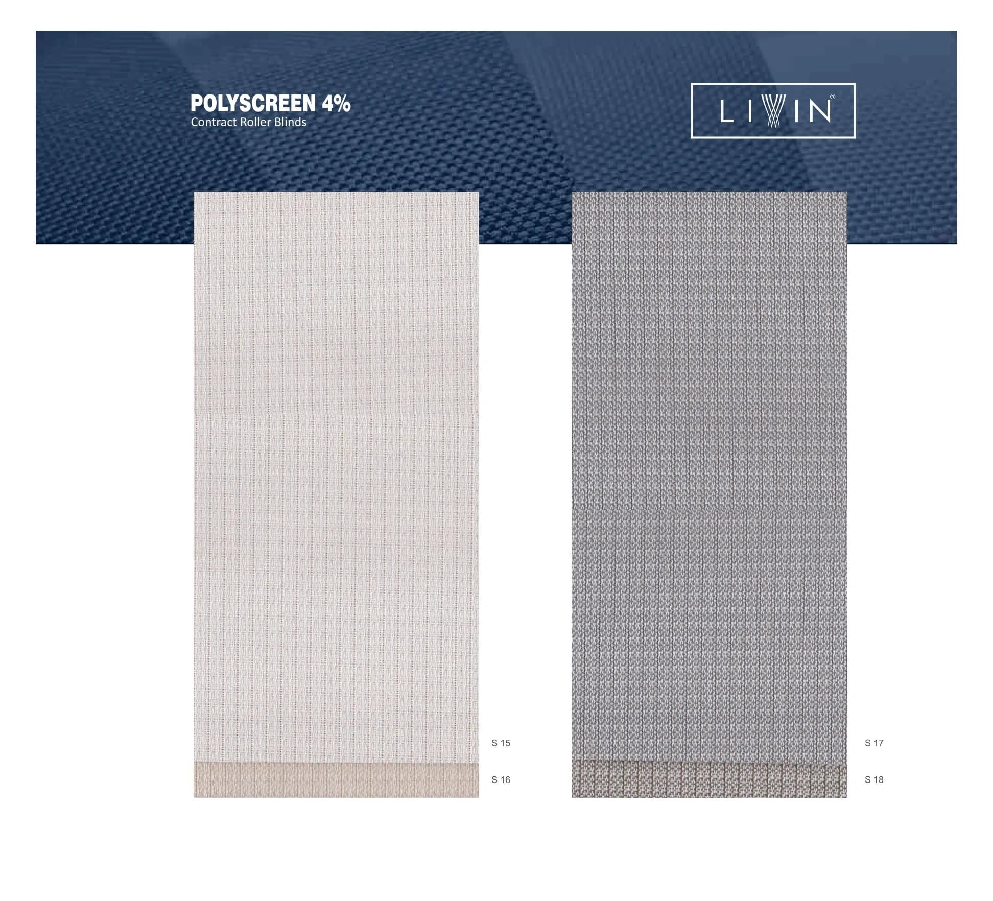 Livin Roller Blinds – Stylish & Light-Filtering S-15 TO 18-Shades