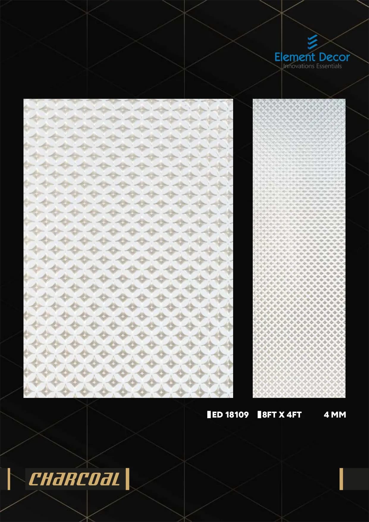 ED 18109 Charcoal Wall Louver - Optimal Airflow Control