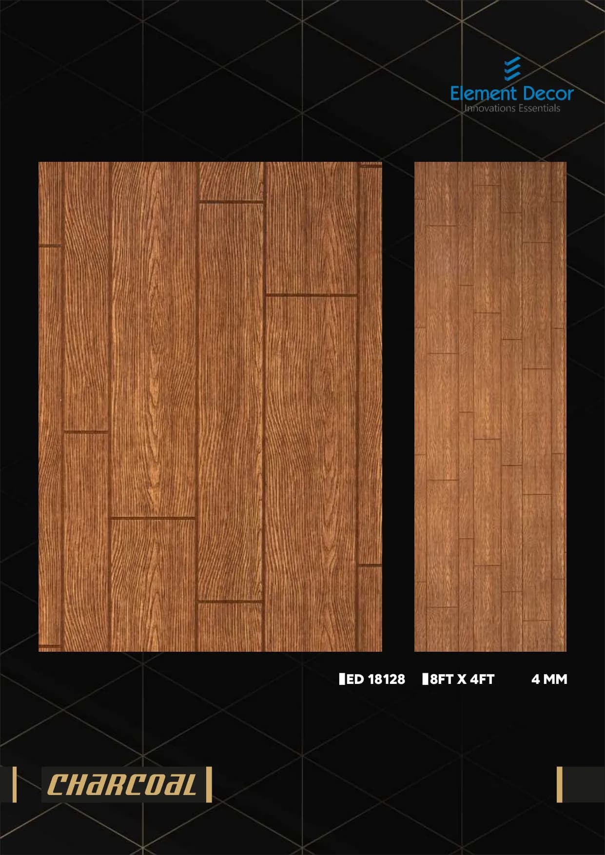 ED 18128 Charcoal Wall Louver - Efficient Airflow Control
