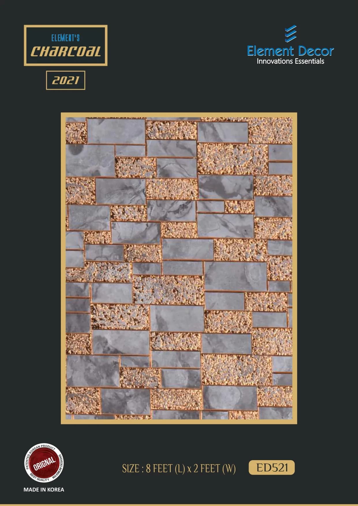 ED Charcoal 521 Charcoal Wall Louver - Efficient Ventilation Solution