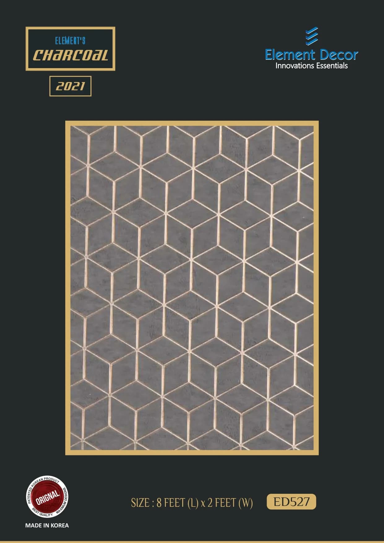 ED Charcoal 527 Charcoal Wall Louver - Efficient Ventilation Solution