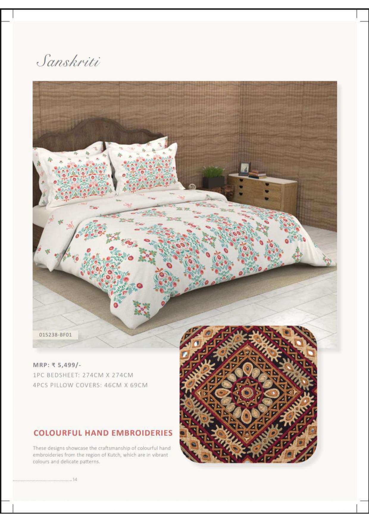 015238-BF01 Colourful Hand Embroideries